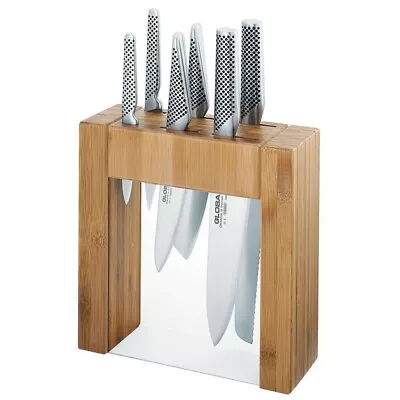 GLOBAL Ikasu 7 Piece Knife Block Set - Authorised Aust. Retailer • $467