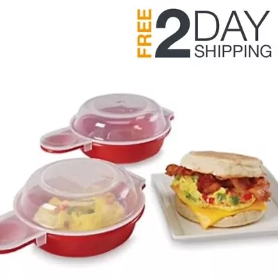 Microwave Easy Egg Maker For Healthy Sandwiches Omelette Muffin Non Stick Fryer • $8.99