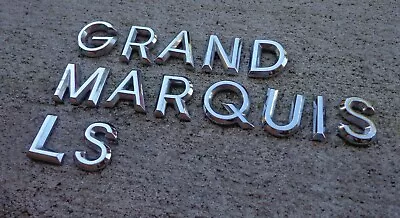 Mercury Grand Marquis LS Trunk Letters Emblem Badge Decal Logo OEM Factory Stock • $20.77