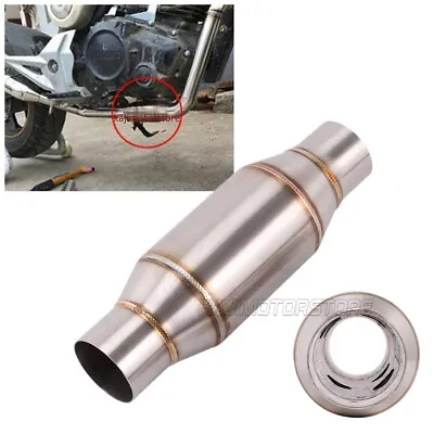 Motorcycle Dirt Pit Bike Stainless Exhaust Pipe Muffler Expansion Chamber 51mm • $27.54