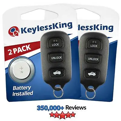 $12.49 • Buy 2 Replacement For Pontiac Vibe 2003 2004 2005 2006 2007 2008 Keyless Car Remote