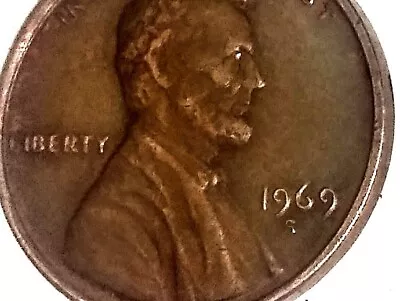 1969 S Double Die Lincoln Cent • $2499