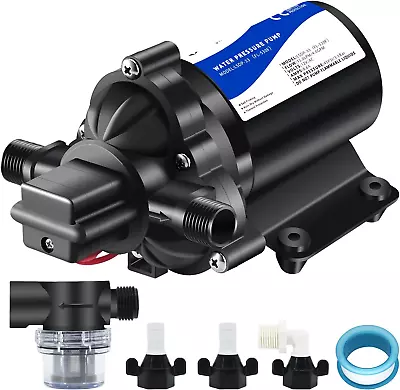 12V 50PSI RV Water Pump Marine Water Transfer Pump Water Pipe Pressure Booster • $69.15