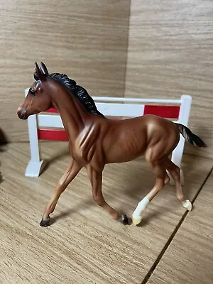 VTG Breyer Model Pony And Jump Set For Classic Or Freedom Horse Flaw Briar • $24