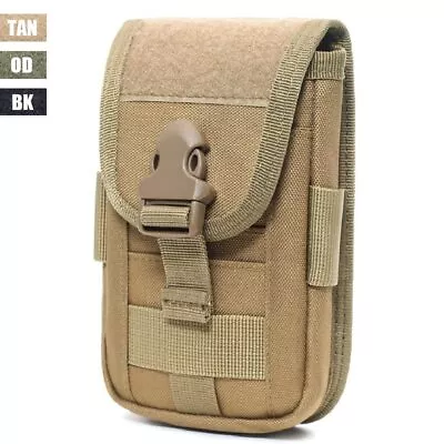 Tactical Molle Waist Pack Mobile Phone Bag Card Holder Belt Case Multifunction • $10.93