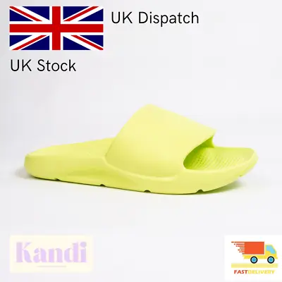 £9.99 • Buy Ladies Lola Slides Slippers EVA Comfort Summer Mules Shower Beach Sandals UK