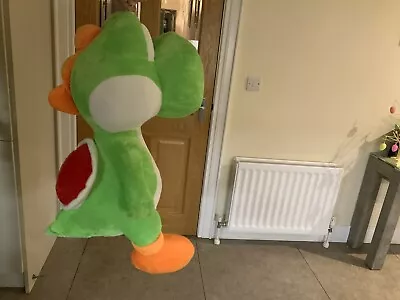 Large Super Mario Yoshi Plush Soft Toy With Tags Height 34”  Read Description • £59.99