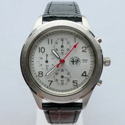$449.88 • Buy Alfa Romeo Mille Miglia Rally Racing Aviator Car Accessory Chronograph Watch