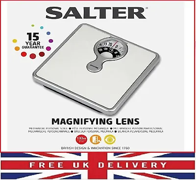 £14.80 • Buy Salter Mechanical Bathroom Scales Easy To Read Magnified Display Weighing
