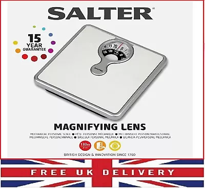 Salter Mechanical Bathroom Scales Easy To Read Magnified Display Weighing • £16.99