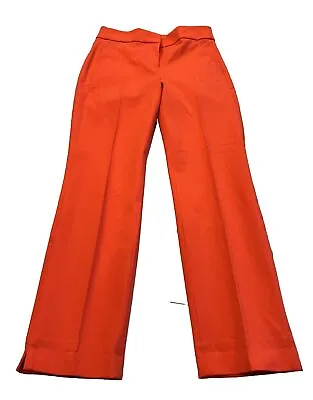 NWT J.Crew Womens Size 2 Remi Pant In Bi-Stretch Cotton Ankle Fit Red • $4.99