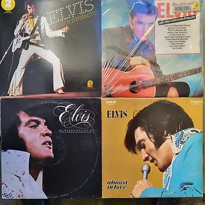 15 Elvis Presley Vinyl Record LPs + Souvenir Photo Album From 70s Concert Tour • $135