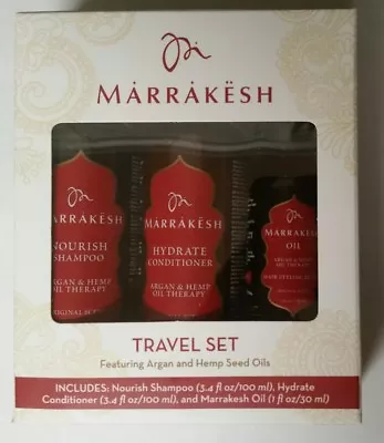 New Marrakesh Argan And Hemp Seed Oil Shampoo Conditioner And Marrakesh Oil  • $24.99