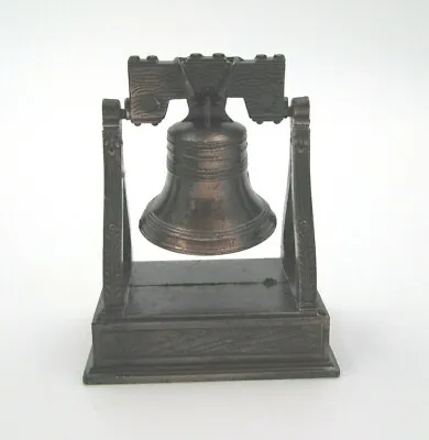 New W/ Box Vintage Liberty Bell Ringing Die Cast Pencil Sharpener • $21.94