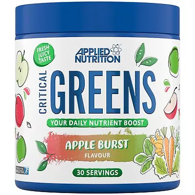 Applied Nutrition Critical Greens - Super  (150g - 30 Servings) (Apple Burst) • £11.25