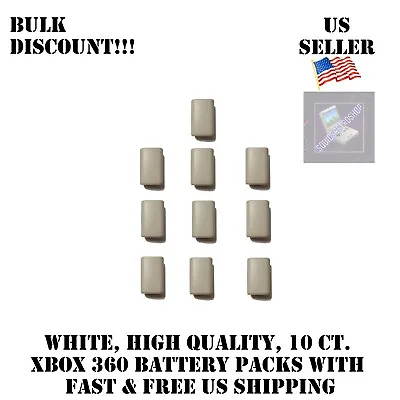 10x White Battery Replacement For Xbox 360 Controller Case Shell Pack Cover US • $10.59
