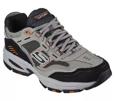 Men's Skechers Vigor 2.0 - Nanobet Style And Comfort GRAY/ORANGE Medium Size US • $31.39