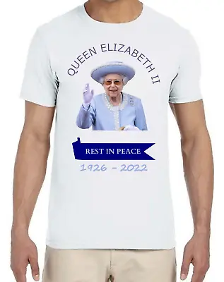 Queen Elizabeth II T Shirt RIP 1926 2022 Men Women Unisex T-Shirt Kids Upto 3XL • £9.99