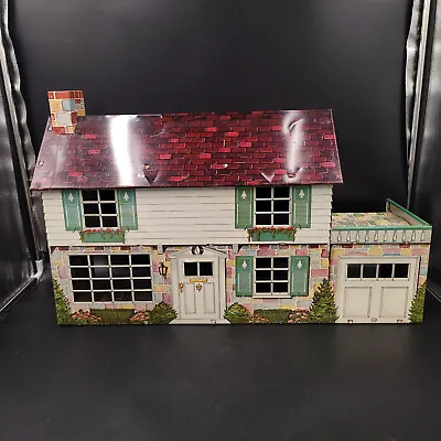 Marx 1950's Walt Disney Productions Tin Litho 2 Story Dollhouse Donald Duck • $80