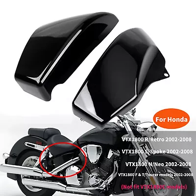 Gloss Black Battery Side Fairing Covers For Honda VTX1800 R/Retro/N/Neo 02-2008 • $29.68
