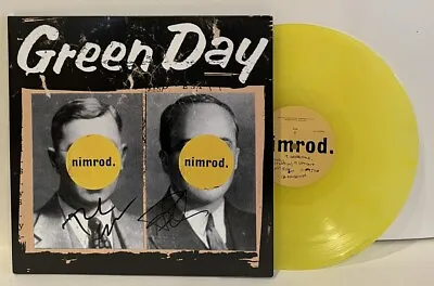 Green Day Billie Joe Tre Signed Nimrod Album Vinyl Record • $639.99