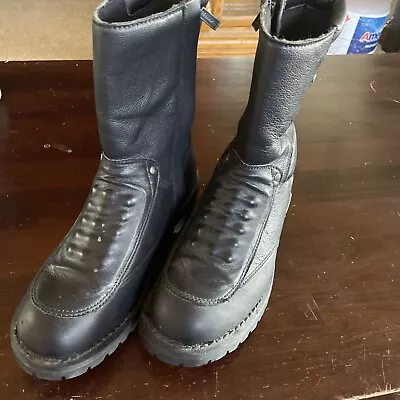 Mileaukee MB432 Leather Motorcycle Boots Sz 10 • $50