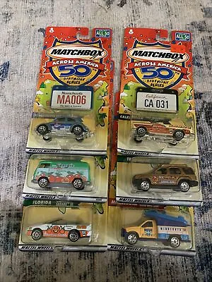 Lot Of (6) Matchbox Across America Mass. Georgia California Florida Tenn. Minn • $29.99