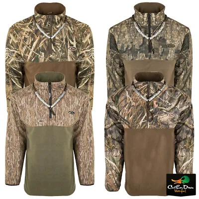 New Drake Waterfowl1/4 Zip Refuge Eqwader - Camo Pullover • $84.99