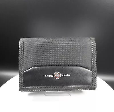 Serge Blanco Fabric Wallet Sport Wallet Black Trifold • £16