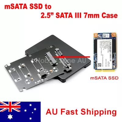 $11.85 • Buy MSATA SSD To SATA III Converter Adapter Card With 2.5 Inch 7mm Enclosure Case