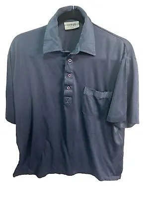 Farah Men S Polo Shirt Size: L Short Sleeve Half Button Collared • £7.99