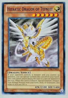 Yugioh Hieratic Dragon Of Tefnuit SDBE-EN010 Common • £0.99