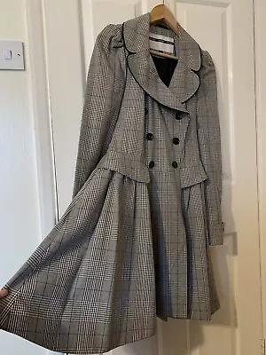 £89 • Buy Topshop Ladies Princess Coat Size 10 Victorian Fit & Flare/skirted