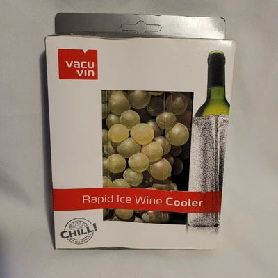 $19.99 • Buy Vacu Vin Active Ice Wine Cooler - White Grapes Design