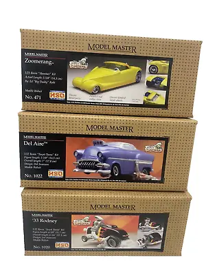 SET OF 3 Testors Model Master Esin  Custom Kits Zoomerang  Del Aire 33 Rodney • $49.98