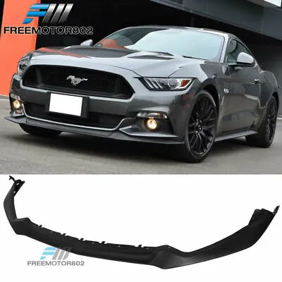 Fits 15-17 Mustang Front Bumper Lip Chin Spoiler Black PU Performance Style • $139.99