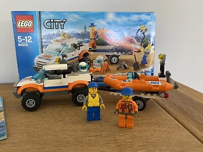 LEGO CITY: Coast Guard 4x4 & Diving Boat (60012)-100% Complete With Box-Retired • $15
