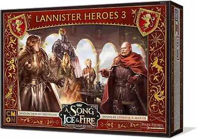 CMON A Song Of Ice And Fire Tabletop Miniatures Game Lannister Heroes Set III - • $50.39