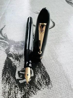 Swan Mabie Todd 4261 Leverless Fountain Pen 14k M Nib 1940's  • £85