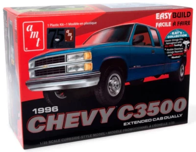 $34.99 • Buy 1:25 AMT 1996 Chevrolet Silverado C3500 Dually Pickup *PLASTIC MODEL KIT* NIB