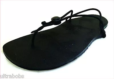PaleoShoes Minimalist Running Sandals Shoes - Black All-Weather With Vibram Sole • $69