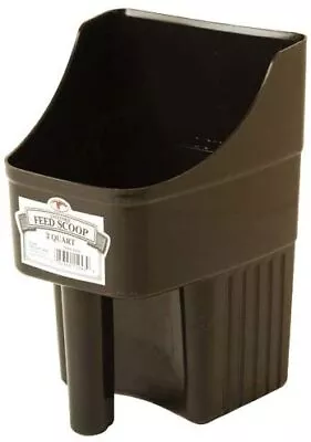 LITTLE GIANT Plastic Enclosed Feed Scoop (Brown) Heavy Duty Durable Stackable • $9.99