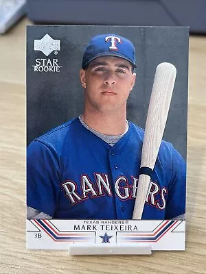 2001 Upper Deck Baseball Mark Teixeira RC - Texas Rangers Rookie #2 (B7) • $2