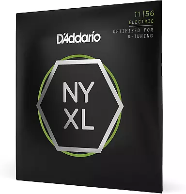 NYXL1156 Electric Guitar Strings Drop Tuning D'Addario 11-56 Extra Heavy Bottom • $12.99