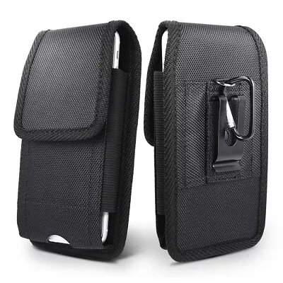 Universal Leather Cell Phone Pouch Case Cover Holder Carrying Belt Clip Holster • $6.19