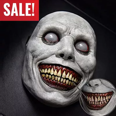 £9.95 • Buy Creepy Scary Exorcist Face Mask Smile Demon For Halloween Evil Cosplay Party UK