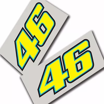 46 Rossi Moto New Style Stickers  Motorcycle Decals Motorcycle Graphics X 2 • $7.10