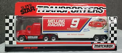 1990 Matchbox Super Star Transporters Bill Elliott Melling Racing Ltd Ed~ NOS! • $10.99