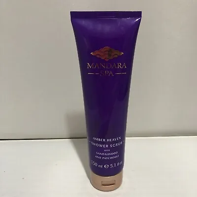 New Rare Mandara Spa Amber Heaven Shower Scrub Sandalwood & Patchouli 150ml • £20