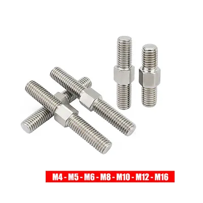 M4-M16 Left And Right Thread Double End Thread Rod Studs Bolt A2 Stainless Steel • $3.99